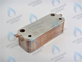 Теплообменник ГВС вторичный 24 пластины BOSCH WBN2000/WBN6000 35, BUDERUS U072 35