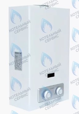 510.01 Газовый водонагреватель проточный GENBERG PIEZO 10л, (белый) в Оренбурге	