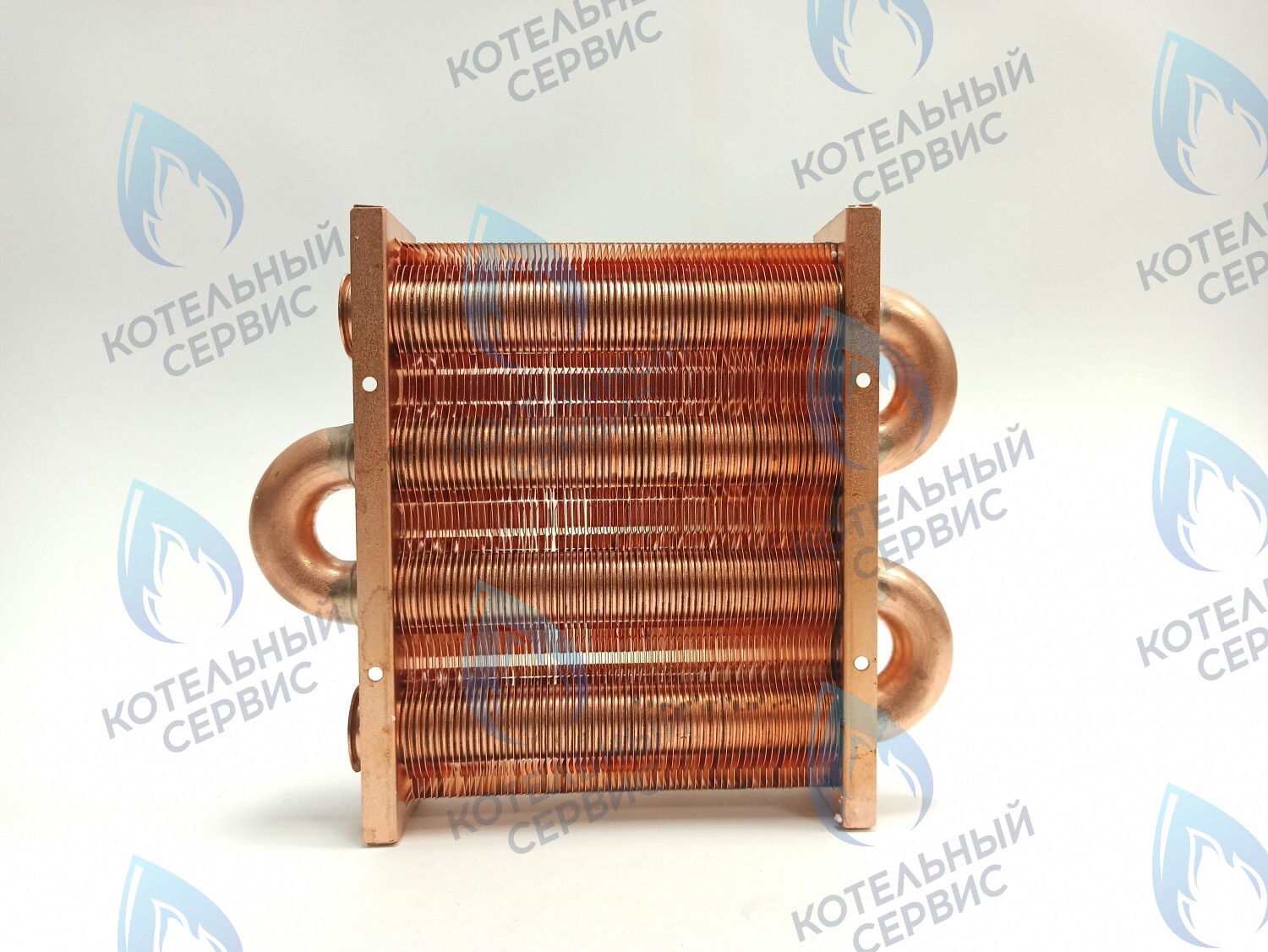 EM021-142-02 Теплообменник первичный основной (без фитингов) 142мм 67 FIN (100 HSG/ICH/MSC) DAEWOO в Оренбурге	