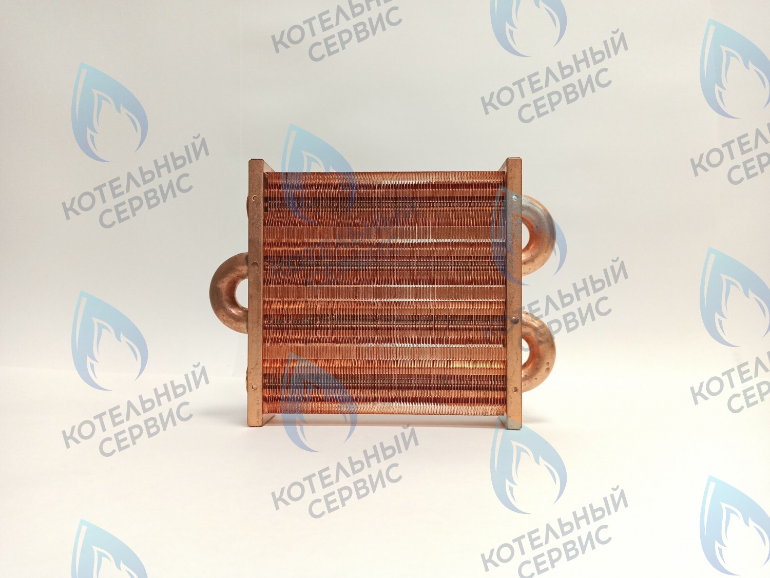 EM021-180-02 Теплообменник первичный основной (без фитингов) 180мм 85 FIN (130-200 HSG/ICH/MSC) (3318108610, 3318108640) DAEWOO в Оренбурге	