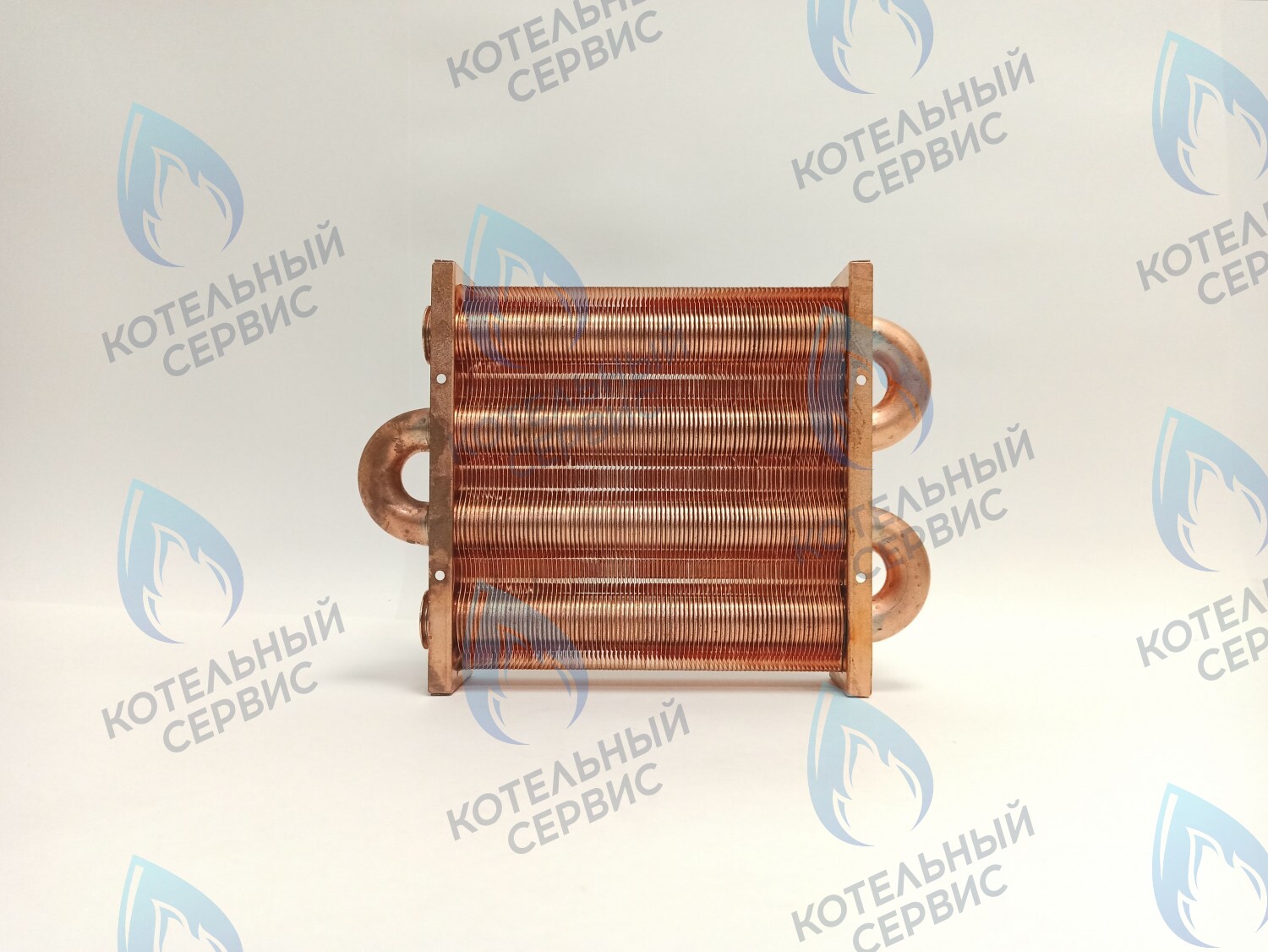 EM021-180-02 Теплообменник первичный основной (без фитингов) 180мм 85 FIN (130-200 HSG/ICH/MSC) (3318108610, 3318108640) DAEWOO в Оренбурге	