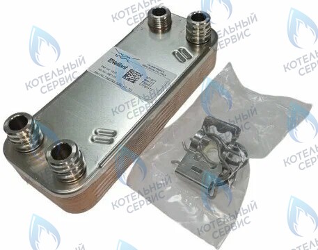 ES190W-000-16F-HR Теплообменник ГВС вторичный 16 пластин VAILLANT TURBO MAX VUW в Оренбурге	