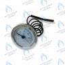 ST002 Термометр капиллярный круглый хромированное кольцо d 52 мм,  длина капилляра 550 мм, 0-120С в Оренбурге	