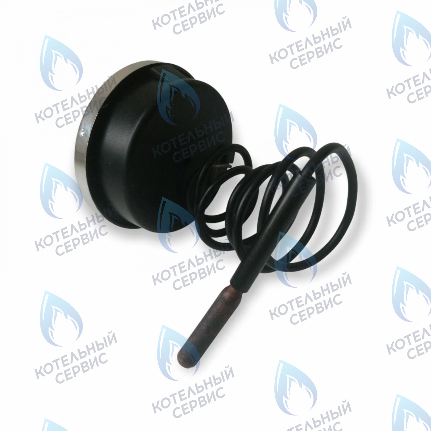 ST002 Термометр капиллярный (круглый хромированное кольцо) Ø52мм,  L=550мм, 0-120С в Оренбурге	