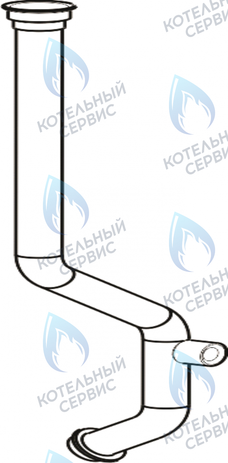 2090944 Обратный трубопровод (15,1-23,3 кВт) CELTIC-DS PLATINUM 3.13, 3.16, 3.20 (2090944) в Оренбурге	