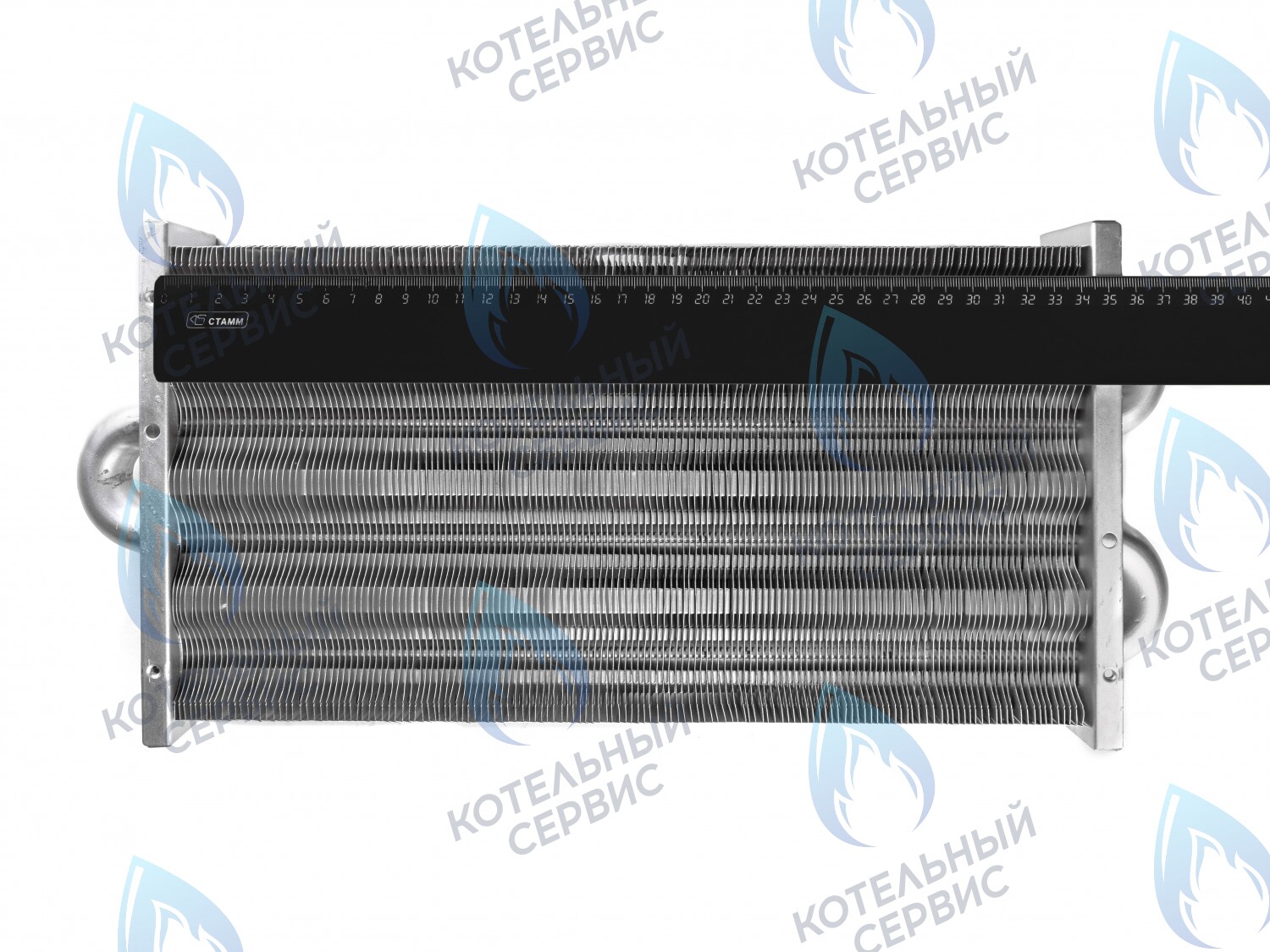 EM021-348 Теплообменник первичный основной (без фитингов) 348мм 147 FIN (350MSC) (3318109500, 3318113000, 3318113020) DAEWOO в Оренбурге	