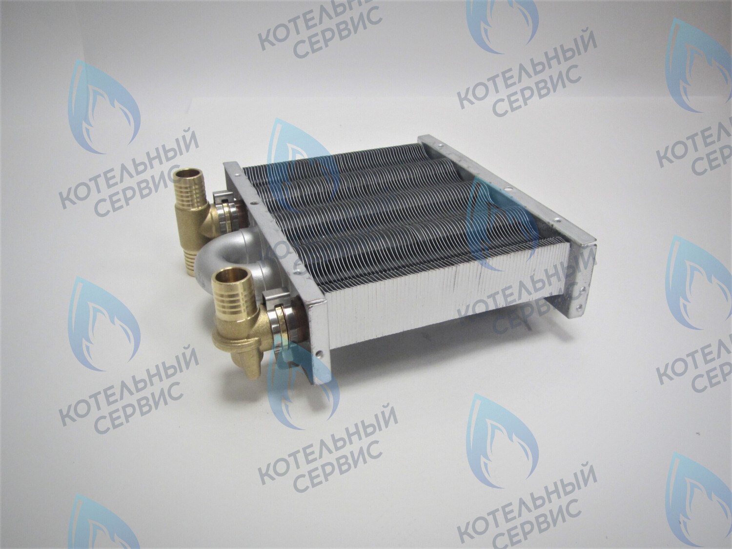 EM021-142-Фитинг-Комп Теплообменник отопления с фитингами (142 мм) 67 FIN (100 HSG/ICH/MSC) DAEWOO в Оренбурге	