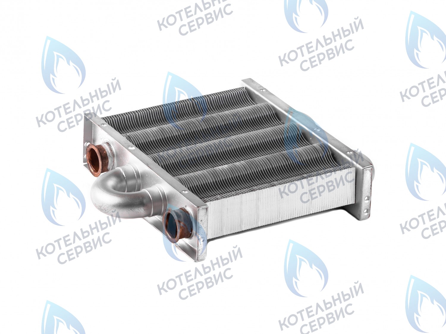 EM021-142 Теплообменник отопления без фитингов (142 мм) 67 FIN (100 HSG/ICH/MSC) DAEWOO в Оренбурге	