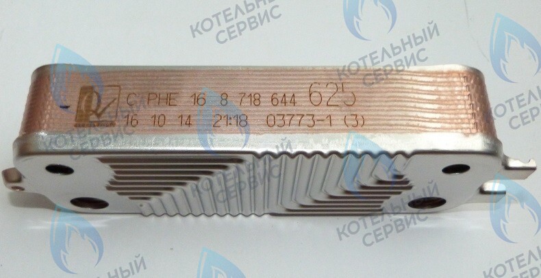 87186446250 Теплообменник вторичный ГВС 16 пластин BOSCH WBN6000/2000 24C в Оренбурге	