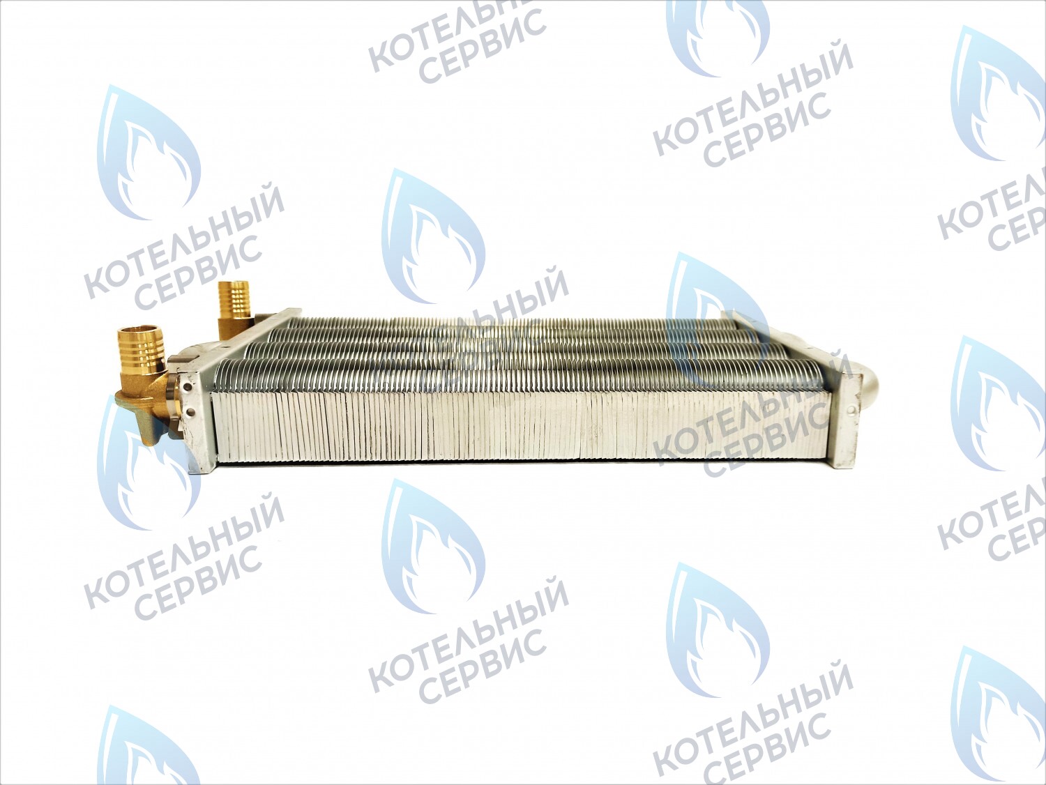 EM021-280-Фитинг-Комп Теплообменник отопления с фитингами (280 мм) 122 FIN (250-300MSC) DAEWOO в Оренбурге	