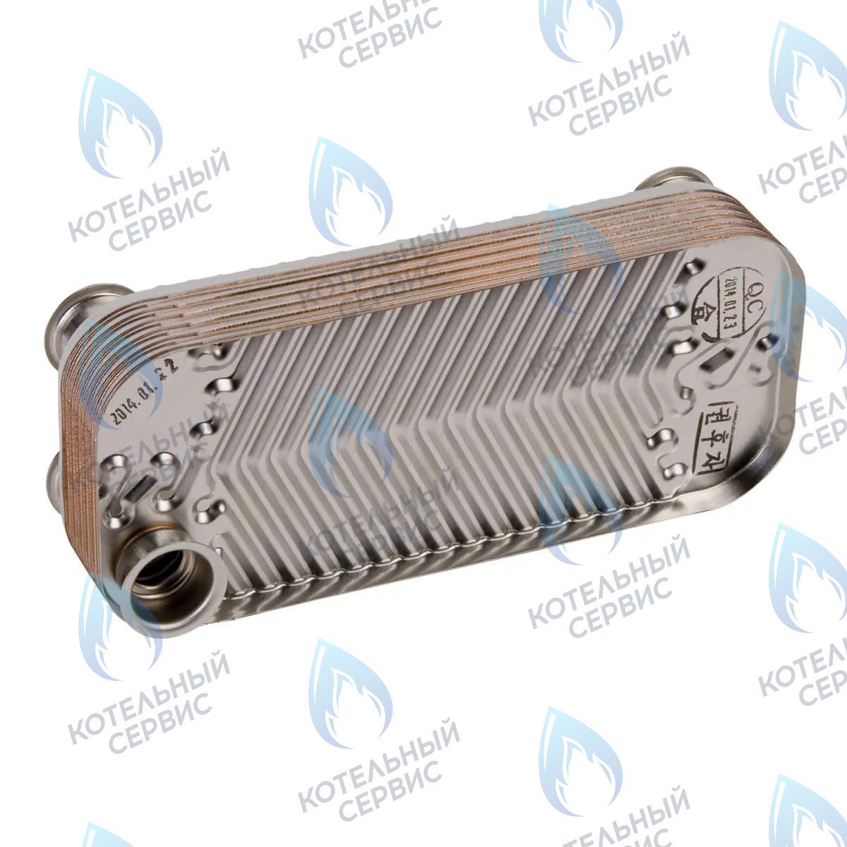 3318106220 Теплообменник ГВС 100-200 (12 FIN) DAEWOO ICH (5 фланцев) в Оренбурге	