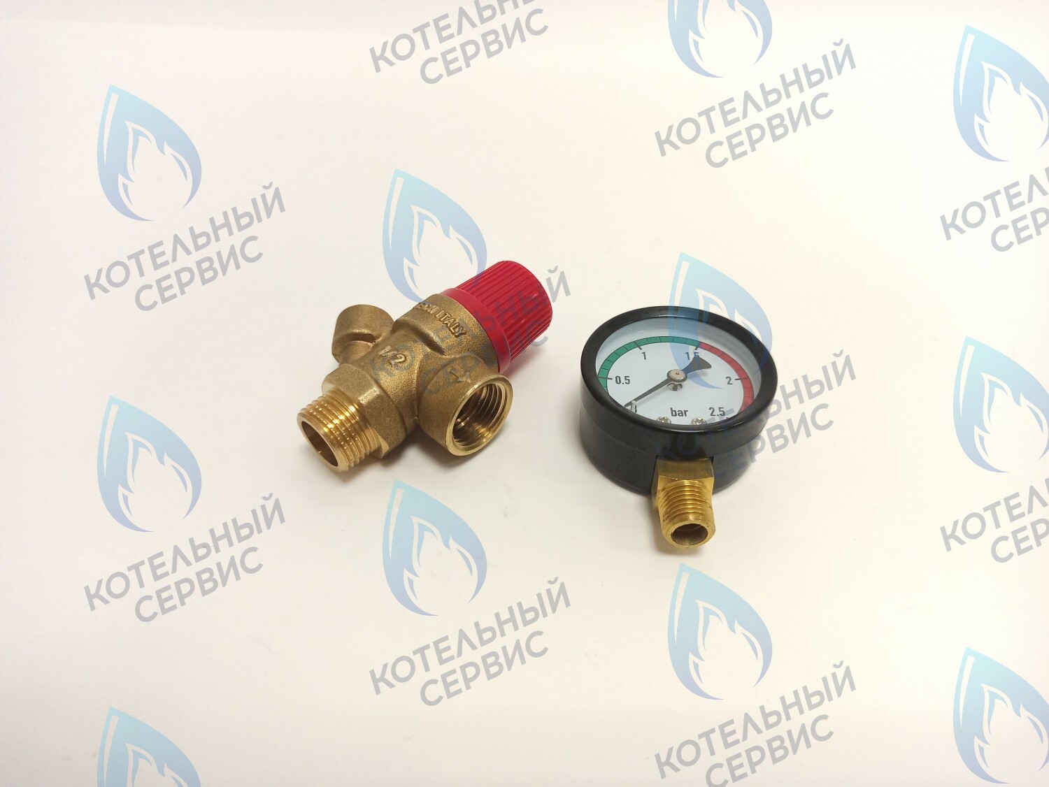  Клапан предохранительный с манометром TIM 1/2x1,5 бар (BL4802-1.5) в Оренбурге	