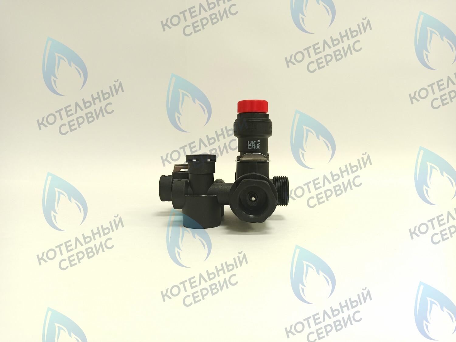 NUM00007 Гидроблок (левый) с картриджем трехходового крана (пластиковый) LIGHT 12кВт-24кВт, VARME 12кВт-18кВт (HH005B) FEDERICA BUGATTI в Оренбурге	