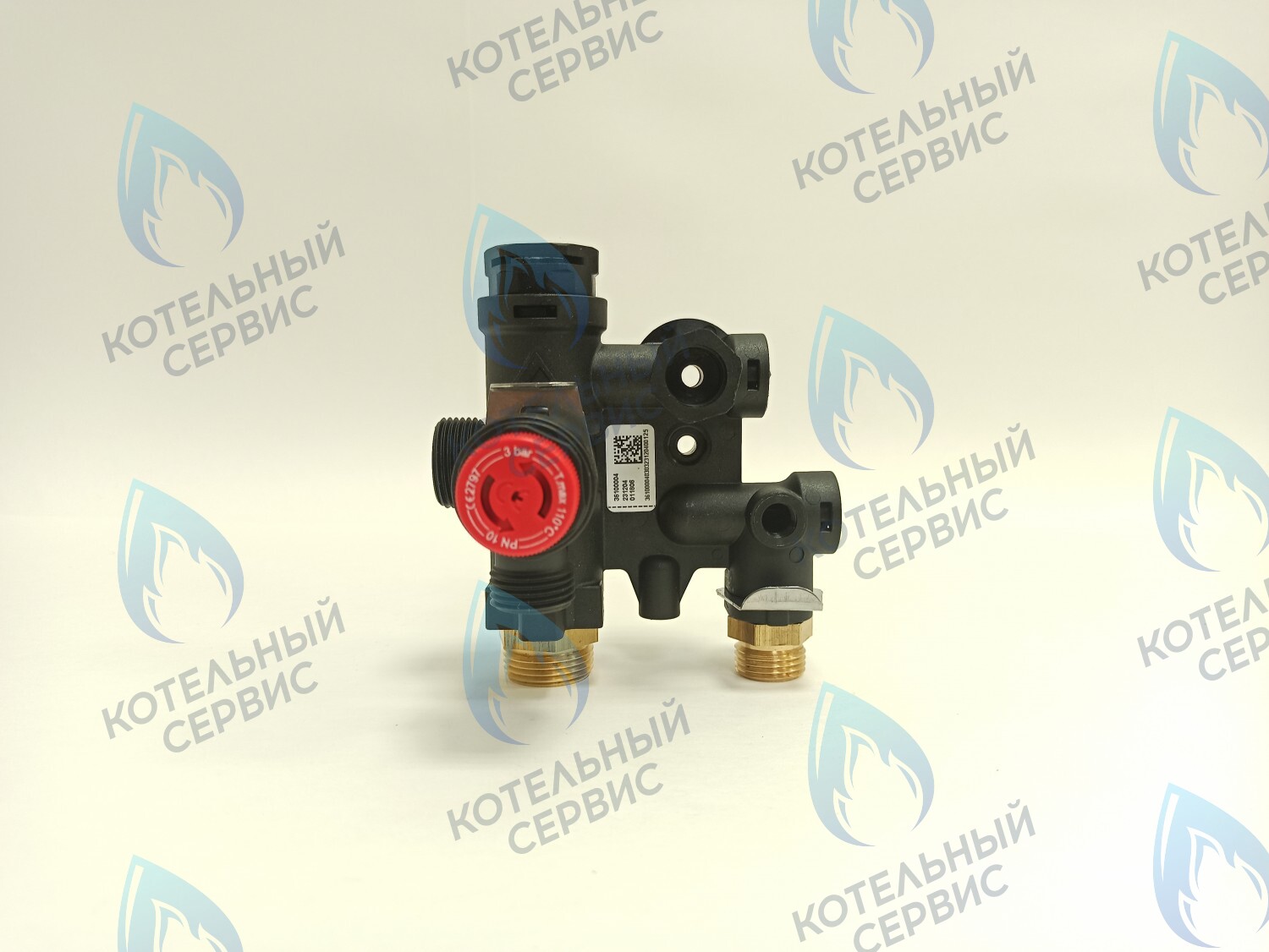 NUM00007 Гидроблок (левый) с картриджем трехходового крана (пластиковый) LIGHT 12кВт-24кВт, VARME 12кВт-18кВт (HH005B) FEDERICA BUGATTI в Оренбурге	