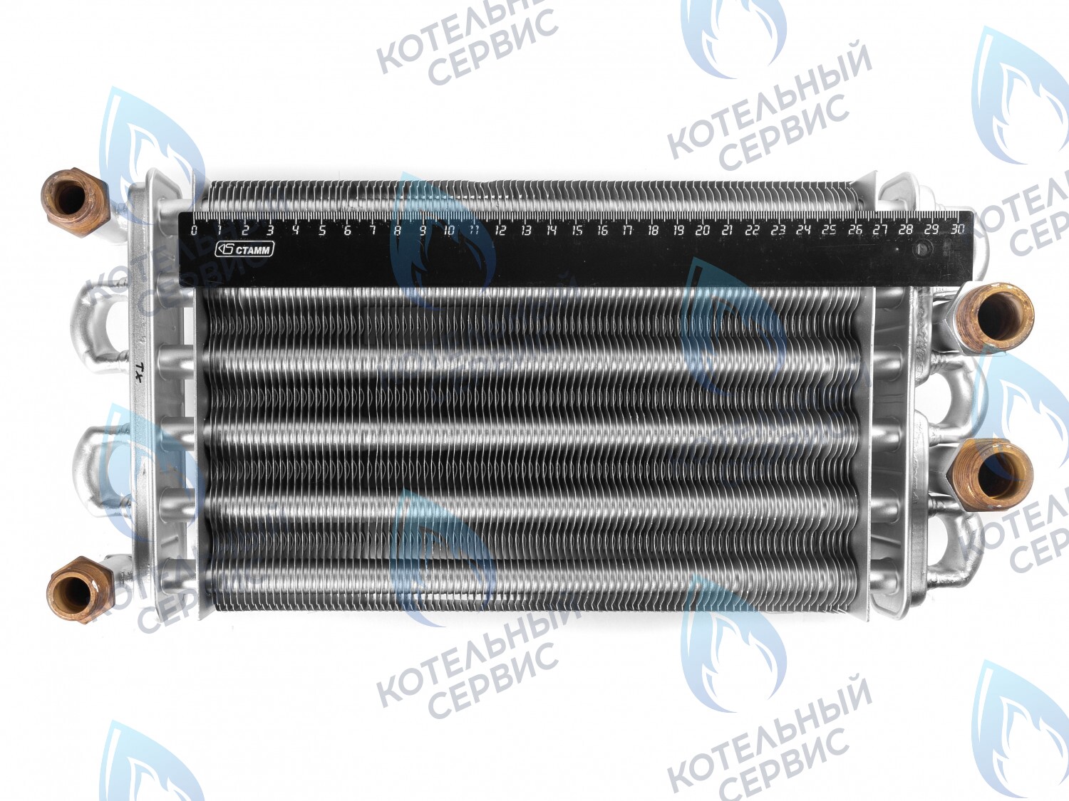 EB002-270 Битермический теплообменник 270мм ARISTON TX/T2 998619 (с двумя отверстиями под датчики температуры) в Оренбурге	