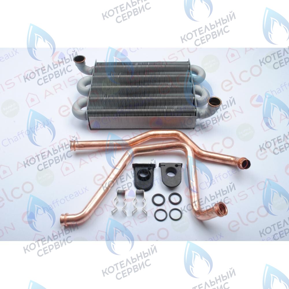65113396 Основной теплообменник (комплект с трубками) ARISTON ARISTON BS II, EGIS PLUS, MATIS 24 FF с 2008 г. выпуска в Оренбурге	