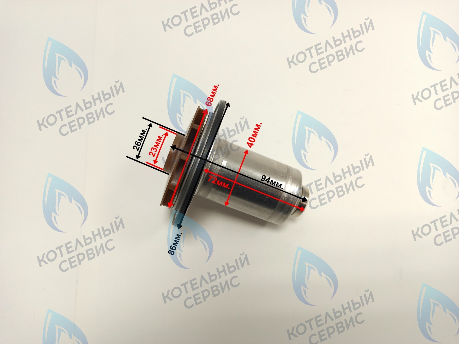 PPR-EW23CW-E40-68 Втулка ротор насоса (по часовой стрелки) ERCO 15-50, 95W (подходит под улитку WILO) в Оренбурге	