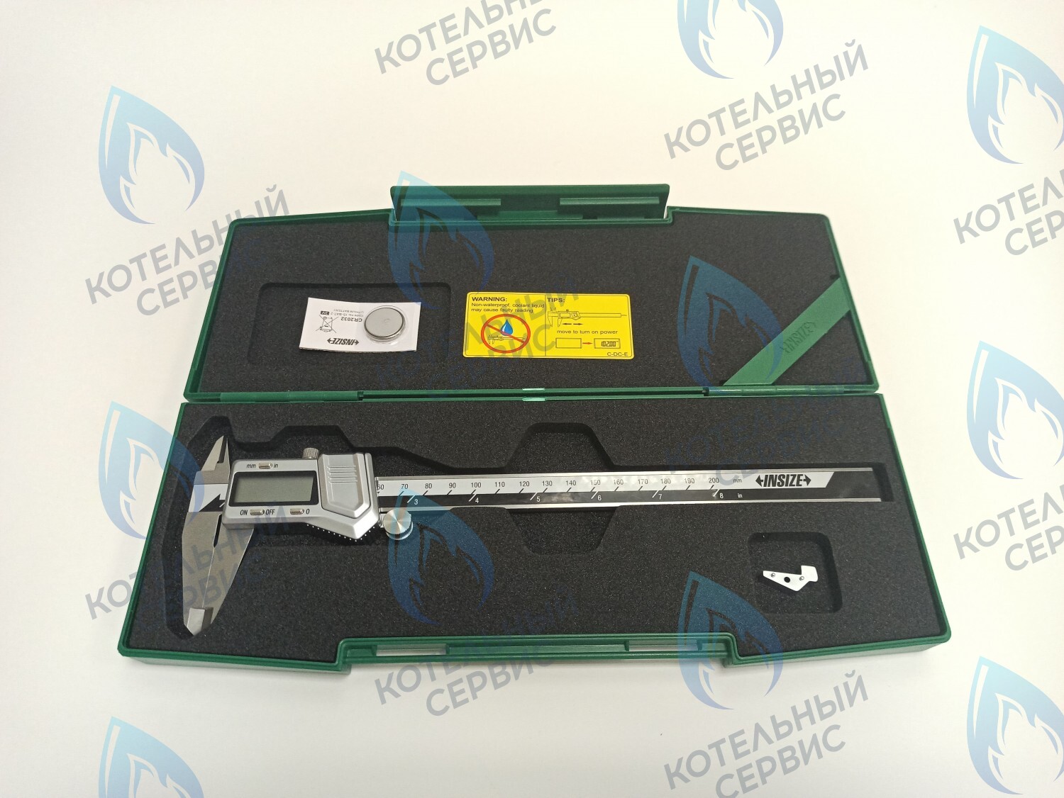ZK004-200 Штангенциркуль металлический INSIZE 0-200мм с ЖК дисплеем в Оренбурге	