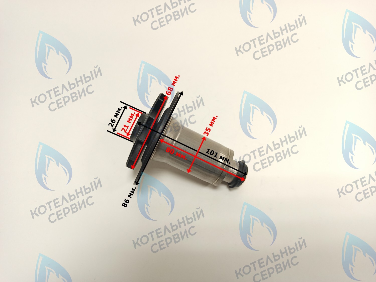 PPR-W21CW-35-04 Втулка ротор насоса (по часовой стрелке) аналог WILO 12/4.1, 12/5, 15/5 (втулка 35мм, колесо 68/21мм) (керам. вал) в Оренбурге	