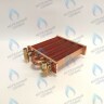 EM021-180-02-Фитинг-Комп Теплообменник отопления с фитингами (180 мм) 85 FIN (130-200 HSG/ICH/MSC)(3318108610, 3318108640) DAEWOO в Оренбурге	