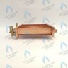 EM021-180-02-Фитинг-Комп Теплообменник отопления с фитингами (180 мм) 85 FIN (130-200 HSG/ICH/MSC)(3318108610, 3318108640) DAEWOO в Оренбурге	
