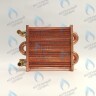 EM021-180-02-Фитинг-Комп Теплообменник отопления с фитингами (180 мм) 85 FIN (130-200 HSG/ICH/MSC)(3318108610, 3318108640) DAEWOO в Оренбурге	