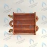 EM021-180-02-Фитинг-Комп Теплообменник отопления с фитингами (180 мм) 85 FIN (130-200 HSG/ICH/MSC)(3318108610, 3318108640) DAEWOO в Оренбурге	