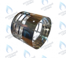 Элемент конечный трубы дымоудаления (искрогаситель) D80 нержавеющая сталь KIT TERMIN.FUMI INOX FERROLI