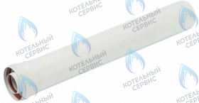 Удлинитель коаксиального дымохода 60/100 1,00м DR thermo