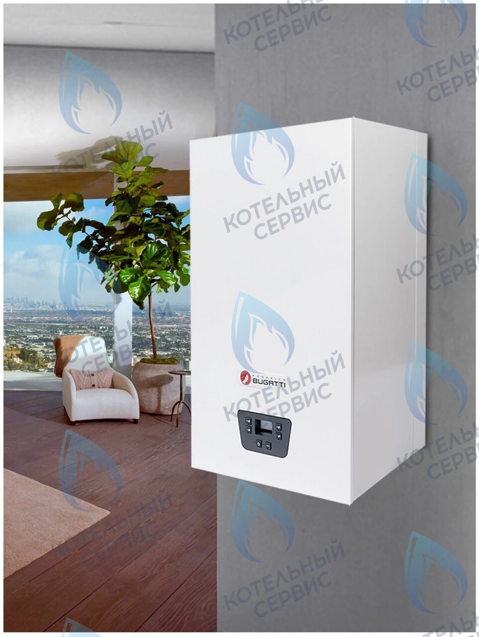  Настенный газовый котел Federica Bugatti TECH (двухконтурный) в Оренбурге	