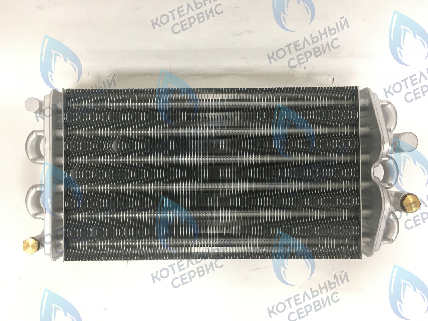 02-2003-01 Теплообменник битермический 30кВт 310мм (до 2007 года, компл-ть 05-2029-01 - 2шт.) GAZLUX в Оренбурге	