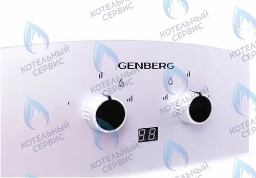 310.01 Водонагреватель газовый проточный (серая накладка) Премиум 10л GENBERG в Оренбурге	