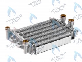 Теплообменник битермический 198мм GAZECO 18-T1/C1 (с 05.2016)