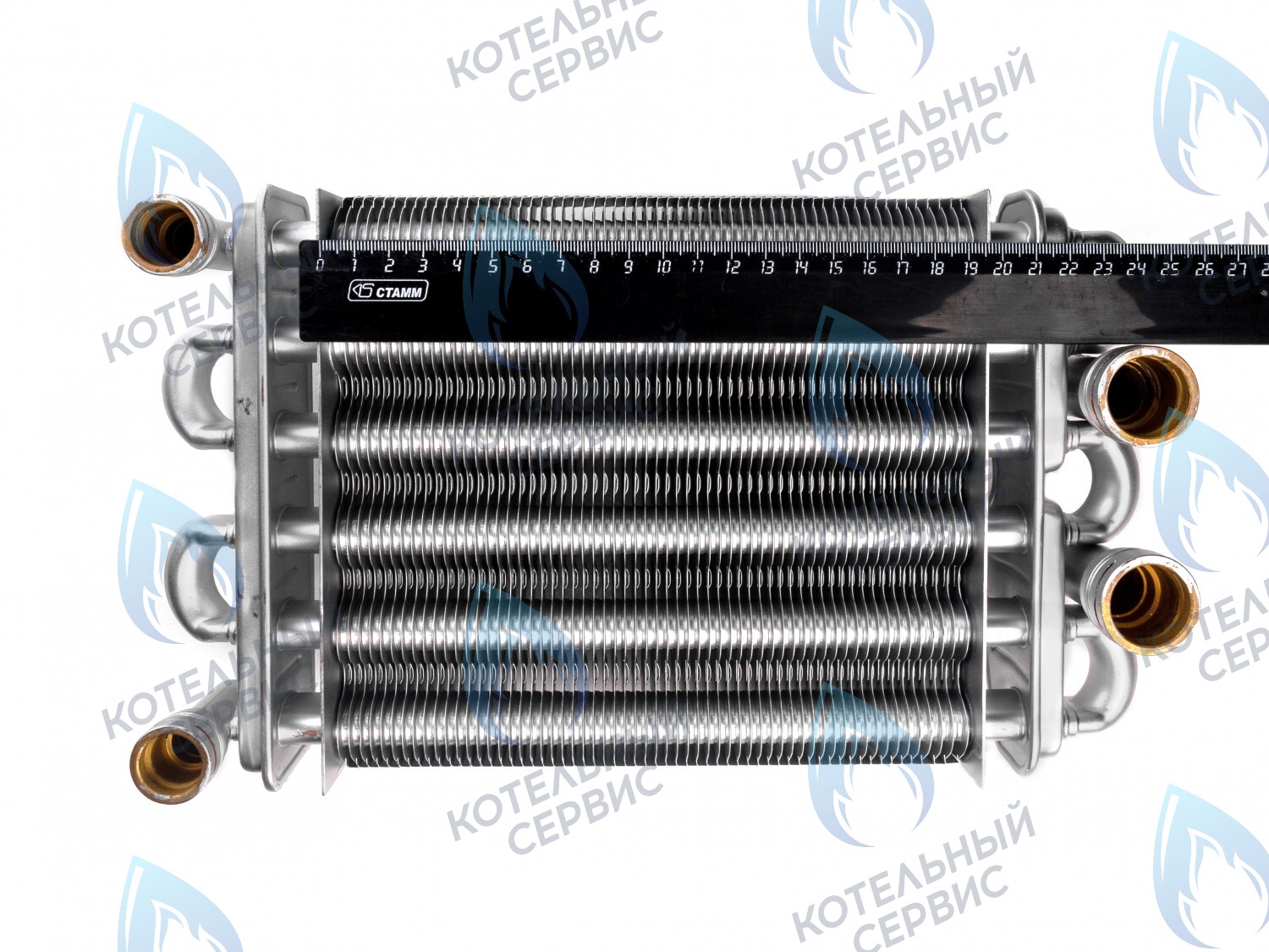 02-4011 Теплообменник битермический 198мм GAZECO 18-T1/C1 (с 05.2016) в Оренбурге	