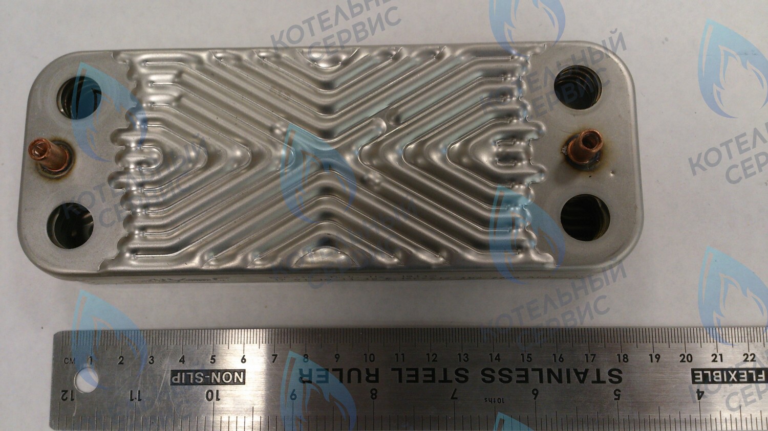 63041310091P Теплообменник ГВС пластинчатый вторичный 10 пластин (PLATE HEAT EXCHANGER) BAXI в Оренбурге	