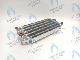 Битермический теплообменник FONDITAL, NOVA FLORIDA, ALPHATHERM,  PROTHERM (в комплекте есть заглушка для одного отверстия) 6SCAMBIM03, 0020025297