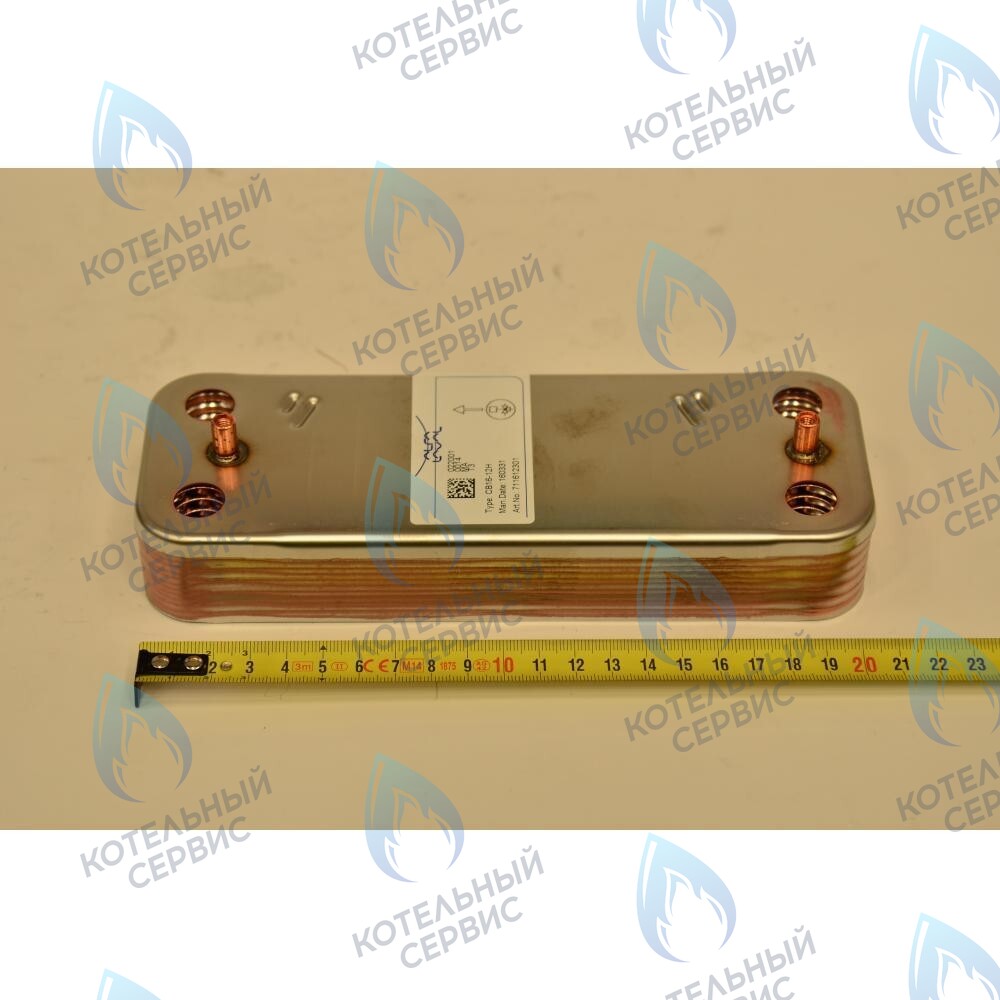 711612800 Теплообменник ГВС пластинчатый вторичный на 12 пластин BAXI в Оренбурге	