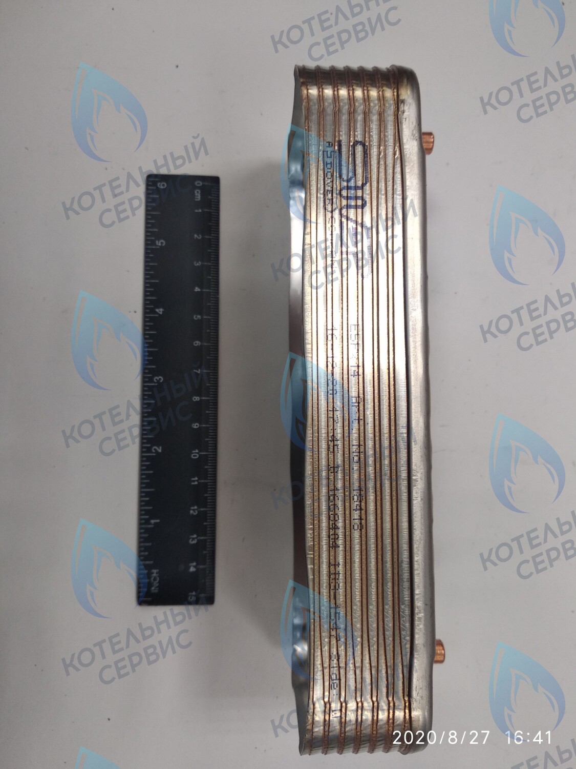 63041310441P Теплообменник ГВС пластинчатый вторичный 14 пластин (PLATE HEAT EXCHANGER) BAXI в Оренбурге	