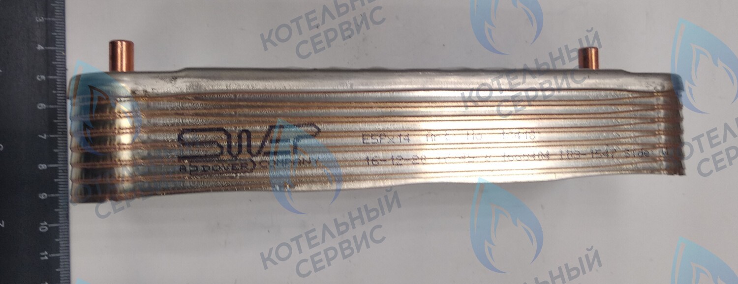 63041310441P Теплообменник ГВС пластинчатый вторичный 14 пластин (PLATE HEAT EXCHANGER) BAXI в Оренбурге	