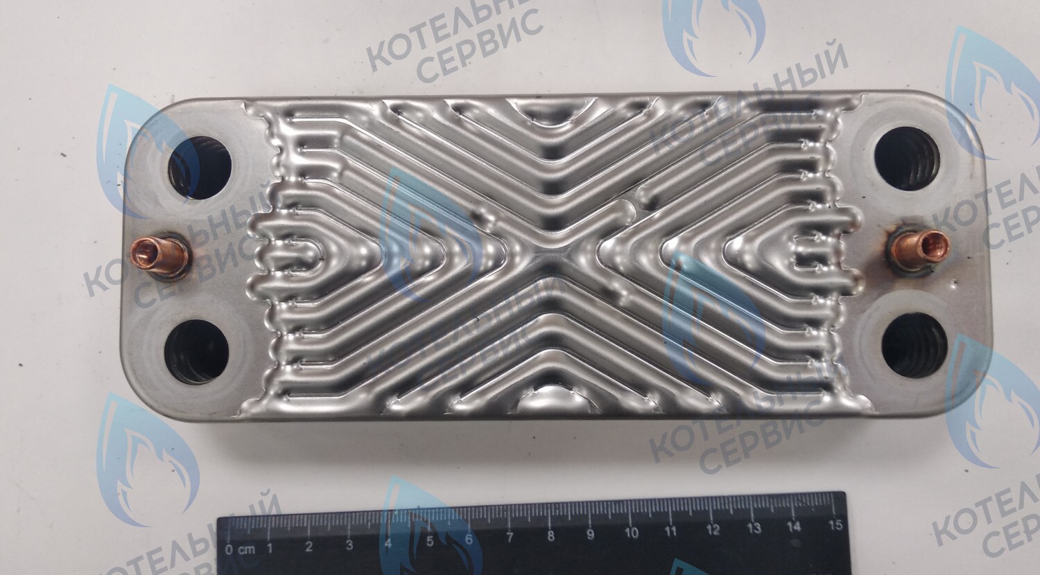 63041310441P Теплообменник ГВС пластинчатый вторичный 14 пластин (PLATE HEAT EXCHANGER) BAXI в Оренбурге	