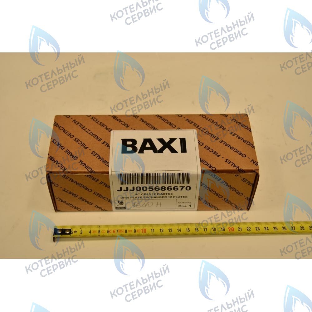 5686670 Теплообменник ГВС пластинчатый вторичный на 12 пластин (до 2014 г.) BAXI в Оренбурге	