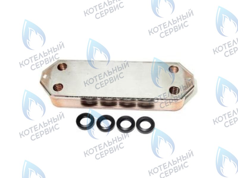 7822799 Теплообменник пластинчатый (вторичный) 14 пластин для котлов Viessmann Vitopend 100-W WH0A в Оренбурге	