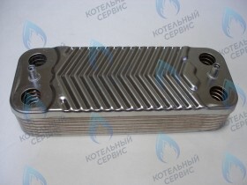 Теплообменник ГВС вторичный Immergas Nike/ Eolo/Mini 24kw 14 пластин.