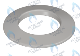 Накладка декоративная (манжета, прокладка) коаксиальная D100 (белая)