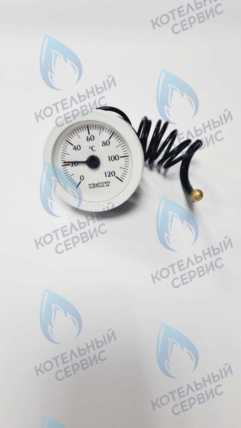 ST002-IMIT Термометр капиллярный (круглый белое кольцо) Ø51,5мм L=1050мм, 0-120С в Оренбурге	