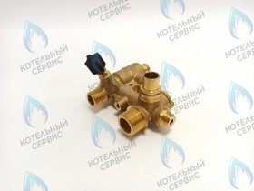 Блок гидравлический входной латунный для 11-18кВт (Ty04010094) ELECTROLUX