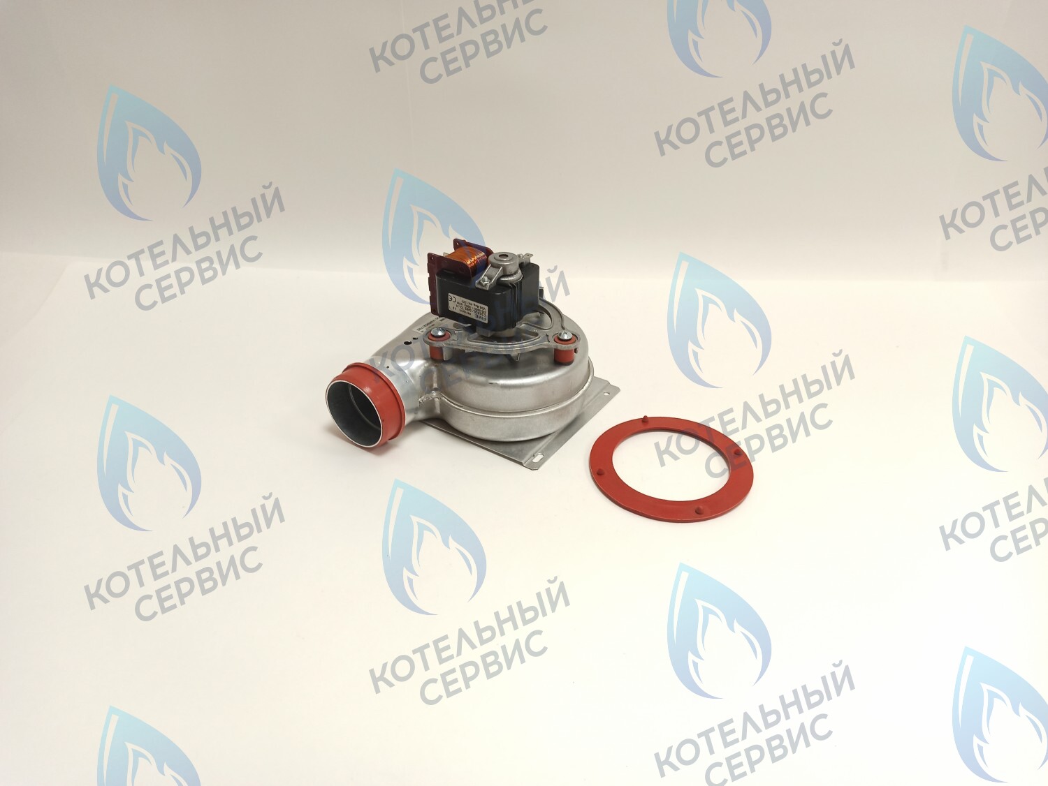 07-5001 Вентилятор для котлов 24 кВт Polykraft Alpine Light с красными патрубками отбора (47W) в Оренбурге	