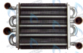 Теплообменник коаксиальный (битермический) 18 kw для котла Ардерия серии В ARDERIA