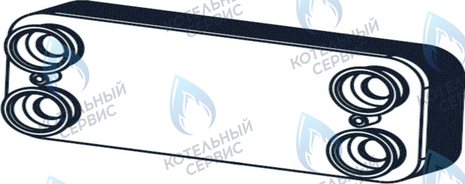 2060185AH Вторичный теплообменник 29,1 кВт  CELTIC-DS PLATINUM 3.25(2060185AH) в Оренбурге	