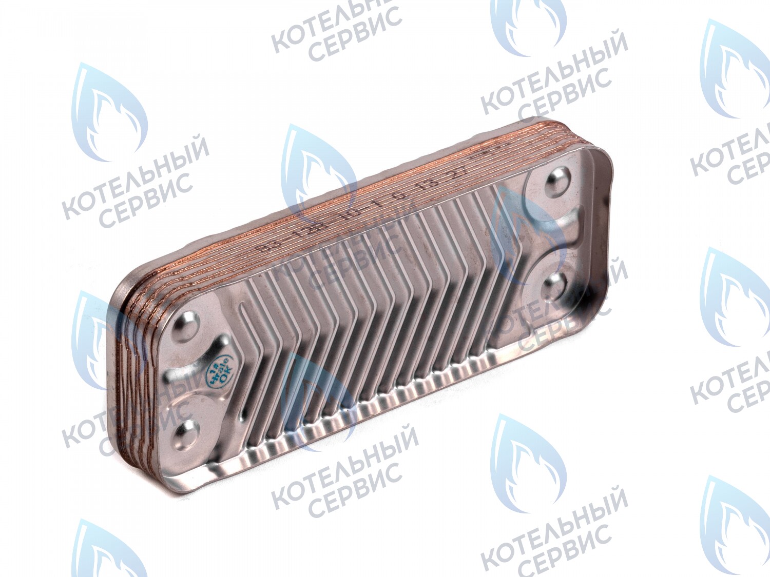 L47242 Вторичный теплообменник（ГВС）18кВт optima (10 пластин, для котлов после 07/2013) (по диагонали) ROC в Оренбурге	